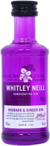 Джин Rhubarb & Ginger, Whitley Neill, 0.05 л