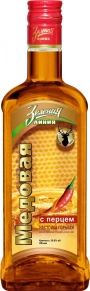 Ликер Медовая с перцем, Зеленая Линия, 0.5 л