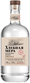 Водка Ржаная, Хлебная Мера, 0.5 л