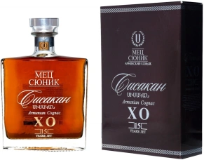Коньяк Сисакан, Мец Сюник, XO, 15 лет, 0.7 л (п/у)