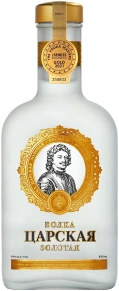 Водка Золотая, Царская, 0.375 л