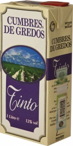 Вино Red Dry, Cumbres de Gredos, 1 л