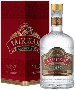 Водка de Люкс Премиум, Ханская, 0.5 л (п/у)
