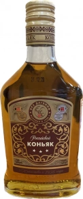 Коньяк Российский, 3 Stars, 3 года, 0.25 л