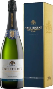 Игристое вино Riserva Brut, Conte Federico, DOC, 2015, 0.75 л (п/у)