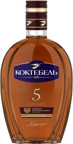 Коньяк Коктебель, 5 zvezd, 5 лет, 0.375 л