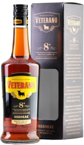 Бренди Veterano 8a, Solera, 1 год, 0.7 л (п/у)
