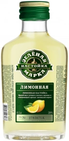 Ликер Лимонная, Зеленая Марка, 0.1 л