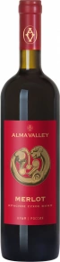 Вино Merlot, Alma Valley, 2023, 0.75 л