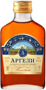 Коньяк Аргели, 5 звёзд, 5 лет, 0.1 л