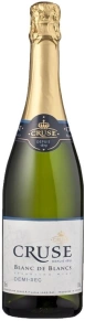 Игристое вино Blanc de Blancs Demi-sec, Cruse, 0.75 л