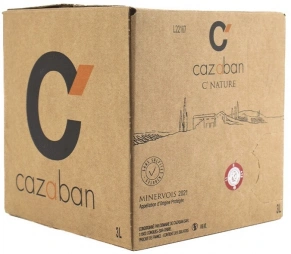 Вино C'Nature, Domaine de Cazaban, AOP, 2022, 3 л