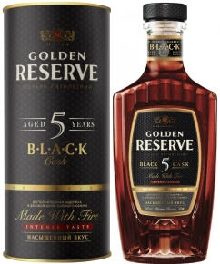 Коньяк Black Cask, Golden Reserve, 5 лет, 0.5 л