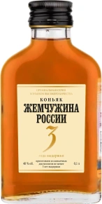 Коньяк Жемчужина России, 3 stars, 3 года, 0.1 л