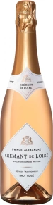 Игристое вино Cremant de Loire Rose Brut, Prince Alexandre, AOC, 2021, 0.75 л