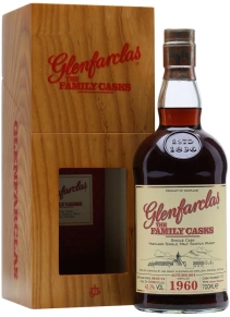 Виски 1960 Family Casks, Glenfarclas, 54 года, 0.7 л (п/у)