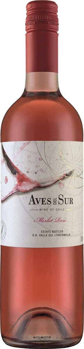 Вино Merlot Rose, Aves del Sur, 0.75 л