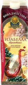 Вино Изабелла Бархатная, ДВКК, 1 л