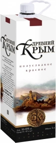 Вино Красное полусладкое, Древний Крым, 1 л