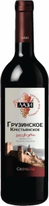 Вино Грузинское Крестьянское красное, Лази, 0.75 л