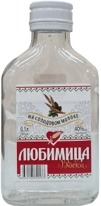 Водка на Солодовом Молоке, Любимица, 0.1 л