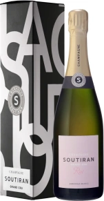 Шампанское Grand Cru Brut Rose, Soutiran, AOC, 0.75 л (п/у)
