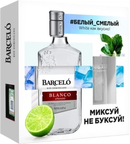 Ром Blanco Anejado, Ron Barcelo, 1 год, 0.7 л (п/у)