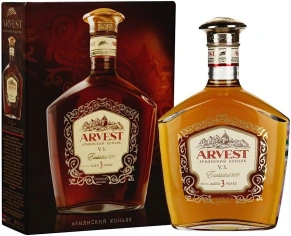 Коньяк Арвест, VS, 3 года, 0.7 л (п/у)