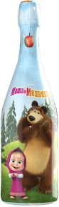 Шампанское Яблоко, Маша и Медведь, 0.75 л