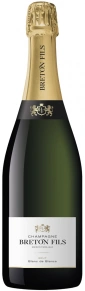 Шампанское Blanc de Blancs Brut, Champagne Breton Fils, AOC, 0.75 л