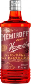 Ликер Cranberry with Cognac, Nemiroff, 0.25 л