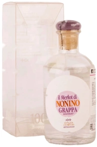 Граппа Monovitigno, Il Merlot di Nonino, 6-12 месяцев, 0.1 л (п/у)