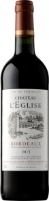 Вино Chateau l'Eglise, AOC, 2021, 0.75 л