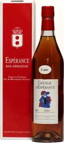 Арманьяк Chateau d'Esperance, VSOP, 5 лет, 0.7 л (п/у)