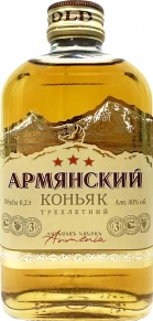 Коньяк Armenian Cognac, Agatat Gold, 3 zvezdy, 3 года, 0.2 л