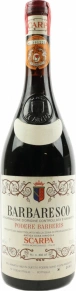 Вино Barbaresco Podere Barberis, Scarpa, DOCG, 1974, 0.75 л