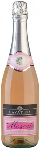 Игристое вино Moscato Spumante Rose Semi-Sweet, Cavatina, 0.75 л