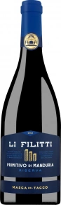 Вино Li Filitti Primitivo di Manduria Riserva, Masca del Tacco, DOP, 0.75 л