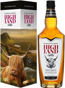 Виски Blended, Highland Cattle, 3 года, 0.7 л (п/у)