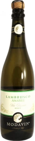 Игристое вино Lambrusсo Amabile Bianco, Modavin, IGT, 0.75 л