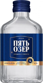 Водка Пять Озер, 0.1 л