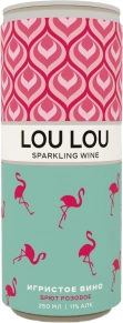 Игристое вино Rose Brut, Lou Lou, 0.25 л